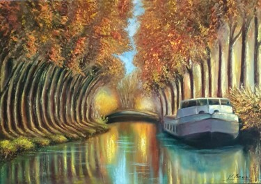 Canal du Midi en automne.